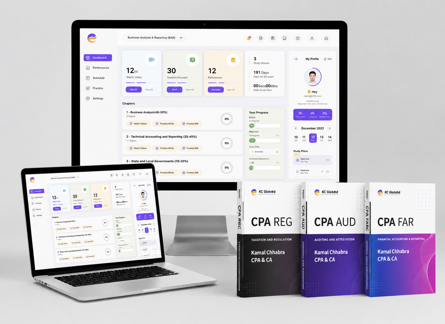 LMS Dashboard Mockup